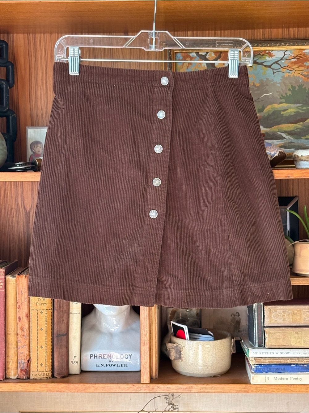 90s VTG Gap Brown Cord Mini Skirt 6